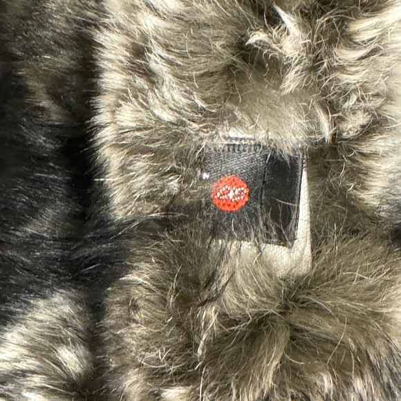 Like New Belle Fare Rabbit Fur Scarf -- Grey and Black - Picture 5 of 5